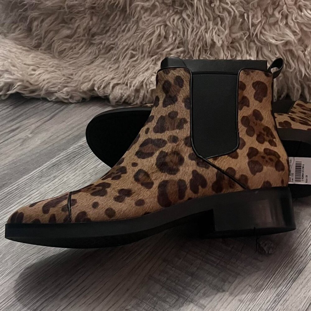 Cole Haan Women's Size 10 Mara Grand Chelsea Leopard Print Ankle Boots - Picture 4 of 8